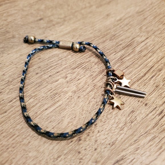 JCrew blue cord and charms bracelet - Picture 2 of 4